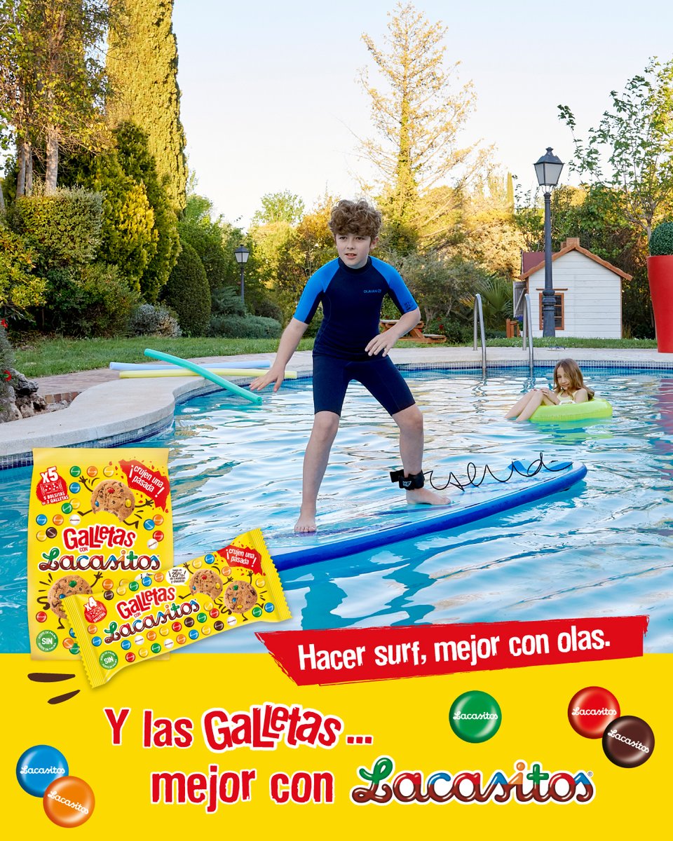 Hacer surf, mejor con olas. Y las galletas... ¡mejor con Lacasitos!

NUEVAS galletas con Lacasitos, las galletas ¡mejor con Lacasitos! #GalletasConLacasitos