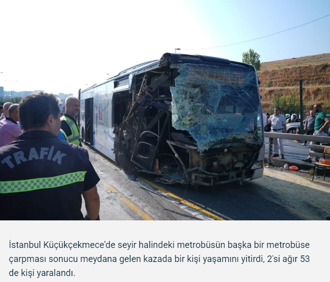 secmentercihi's tweet photo. Küçükçekmece'de metrobüs kazası: 1 ölü, 2'si ağır 53 yaralı! https://t.co/qHPb3L9PUY