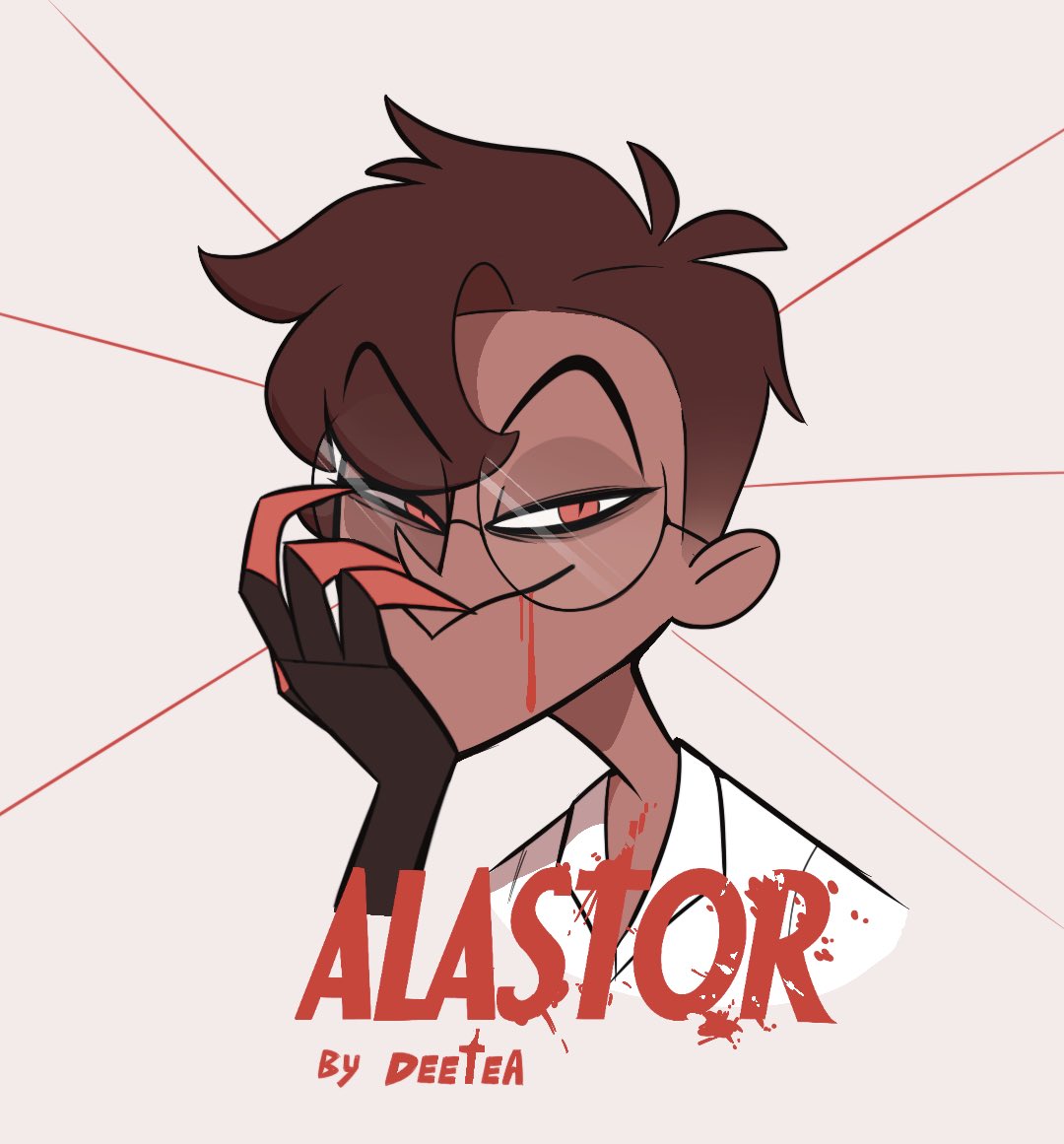 _deetea_'s tweet image. My human alastor (repost) 
#hazbinhotel #Alastor