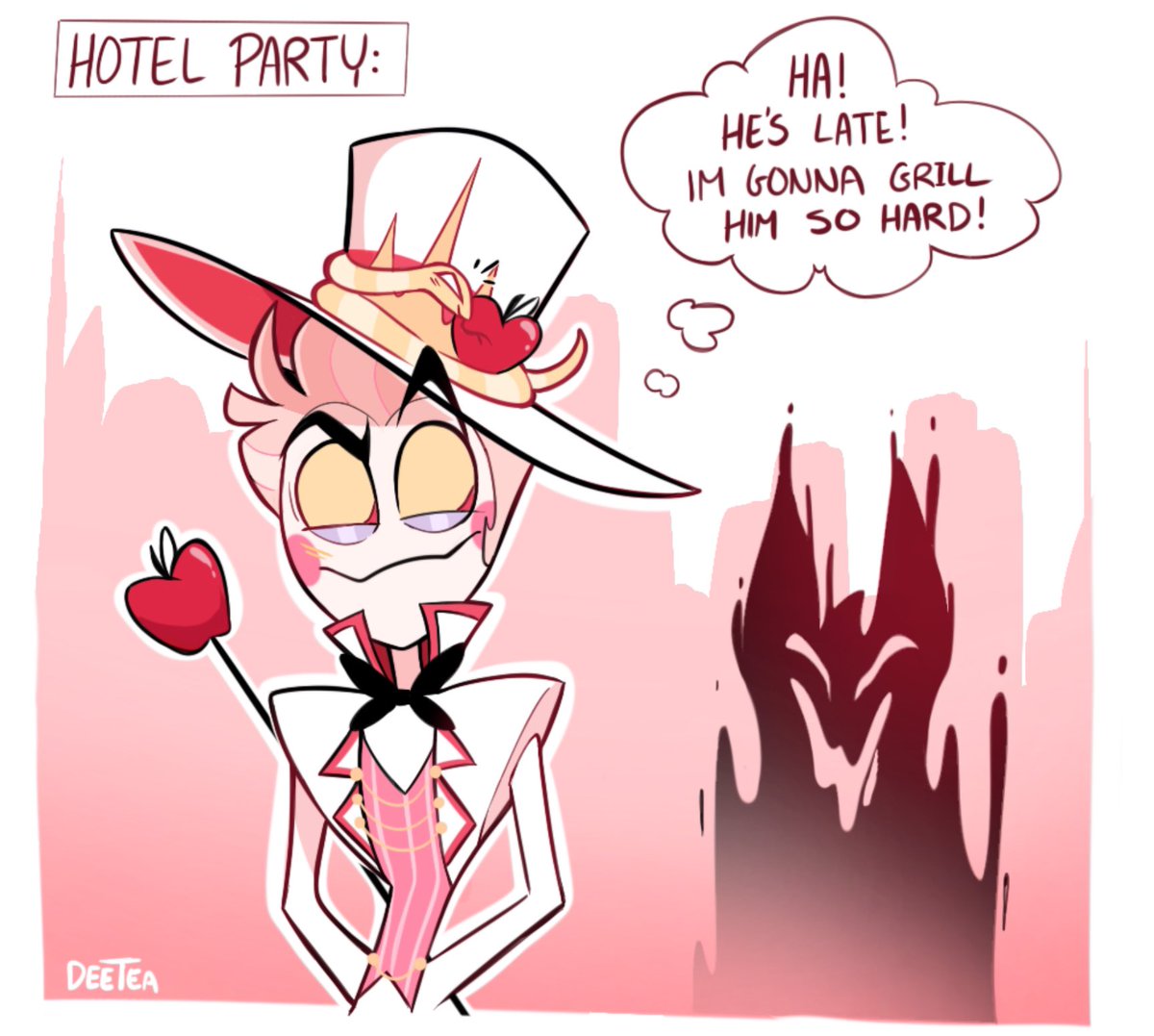 _deetea_'s tweet image. Al’s Feeling Nostalgic and Lucifer is feeling … things 🖤
#radioapple #appleradio #lucifer #alastor