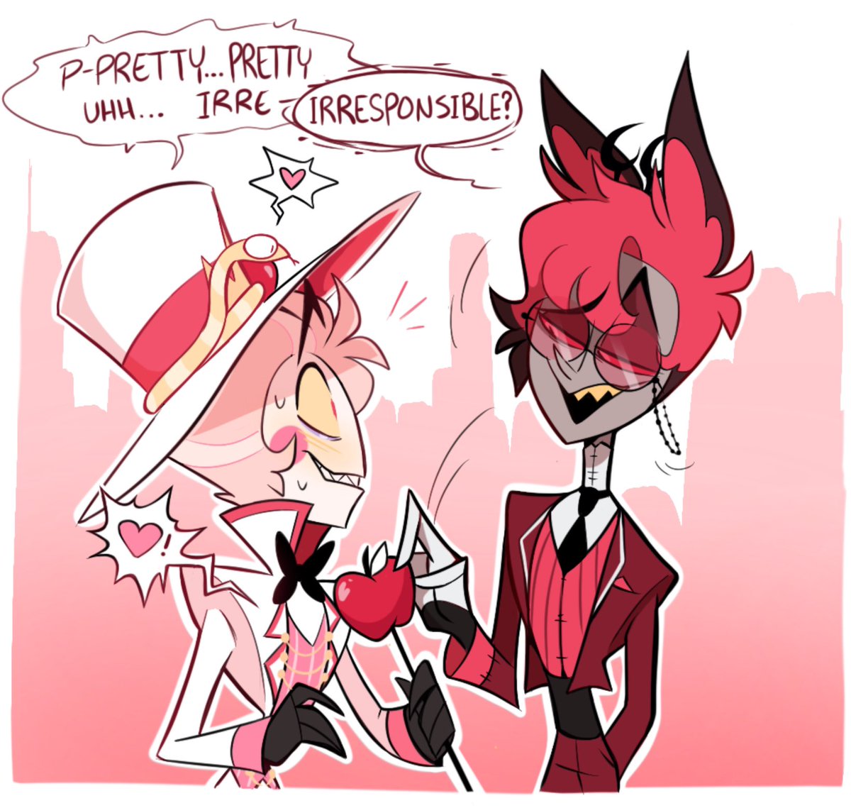 _deetea_'s tweet image. Al’s Feeling Nostalgic and Lucifer is feeling … things 🖤
#radioapple #appleradio #lucifer #alastor