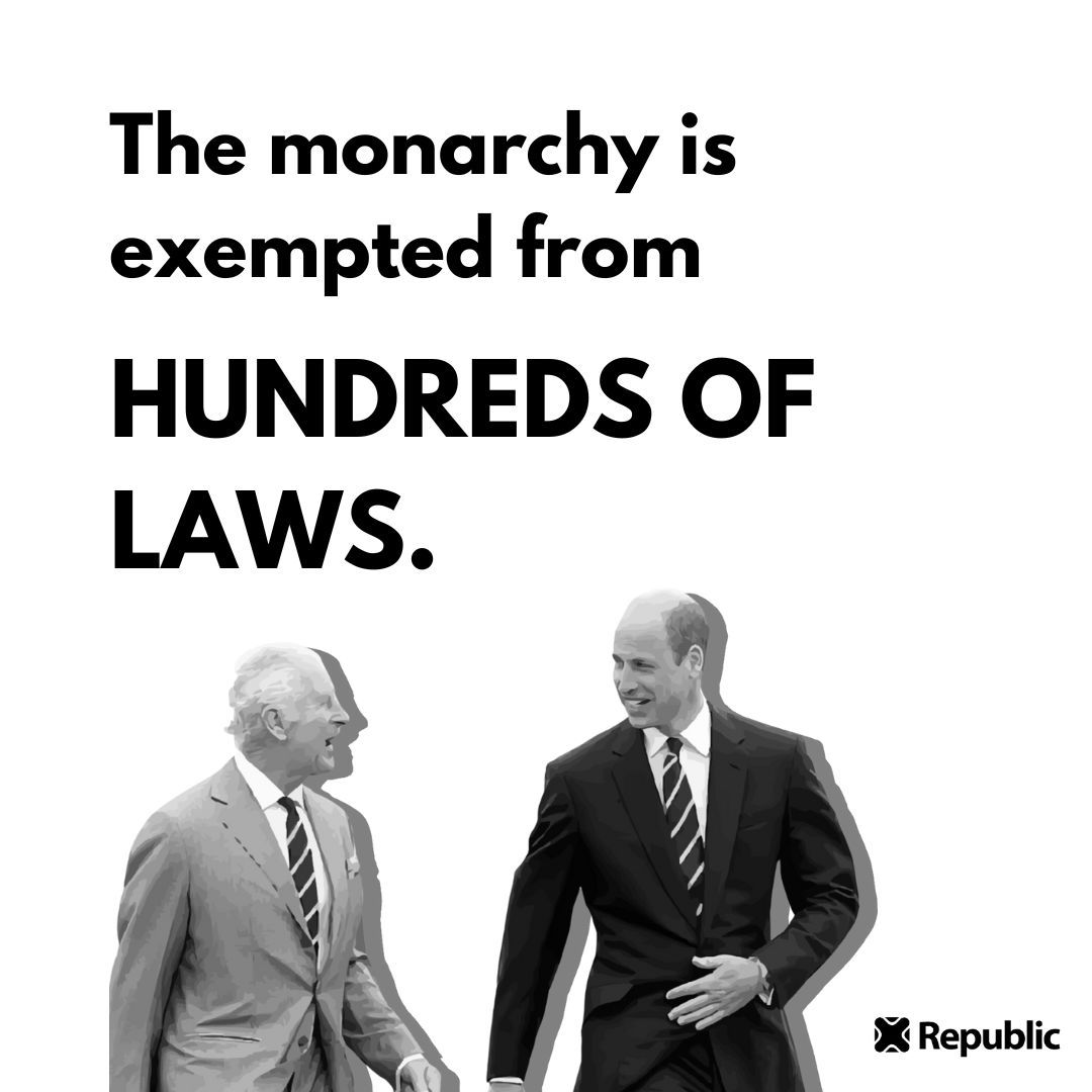 Why should the royals be above the law? #NotMyKing #AbolishTheMonarchy