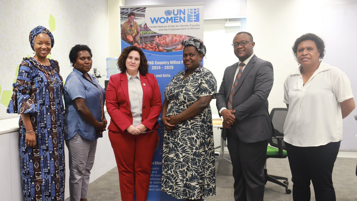 unwomenasia's tweet photo. .@UN_Women meets with Bougainville Women MPs to advance #genderequality &amp; peace efforts. We commend their leadership 🎤 in advancing women's participation in all aspects of public life&amp; reaffirm our support for 🗳️ women's political participation,🛑GBV prevention &amp;🕊️peacebuilding. https://t.co/Ebma1HjQEh