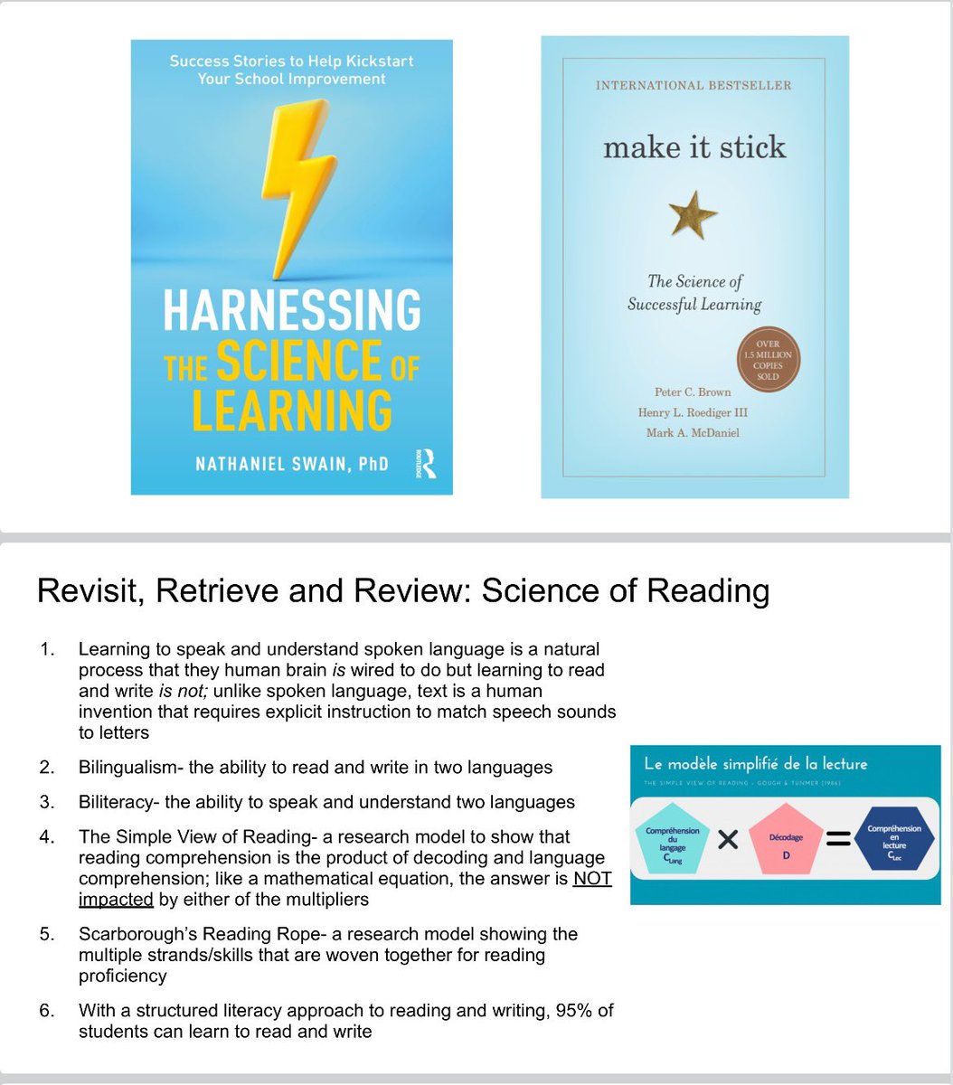 MmeLockhartLDS's tweet image. The #ScienceOfLearning does not just apply to young children!! The #ScienceOfLearning applies to teachers who are learning about it, too!

What would happen if we applied the evidence-based learning strategies we know to work in teacher PD and training? Would we not see more…