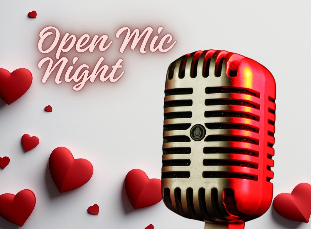 Love is in the air .... Our Open Mic Night is Back!

Whether you're a seasoned performer, new to open mic events or just want to enjoy an evening out, come along on Tuesday 11th February, 6pm – 9:30pm.

bit.ly/42Rtyan