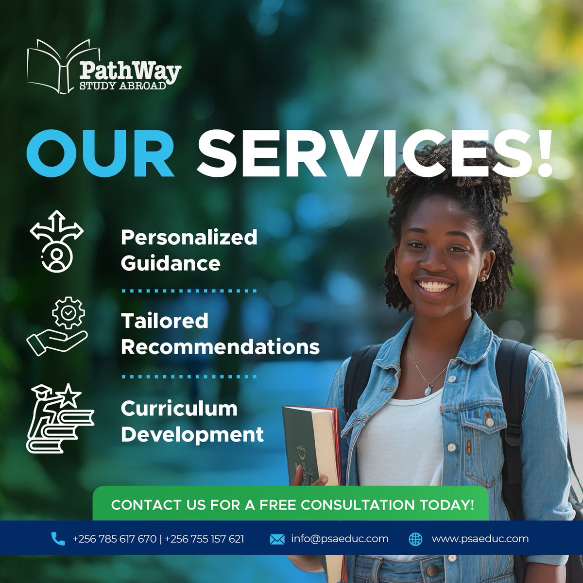 Pathway Study Abroad (@psaeducation) on Twitter photo 🎓 Dreaming of studying abroad?
Let us make your dream a reality with a free consultation today!
Book now: info@psaeduc.com 🌍 #StudyAbroad 🎓 Dreaming of studying abroad?
Let us make your dream a reality with a free consultation today!
Book now: info@psaeduc.com 🌍 #StudyAbroad