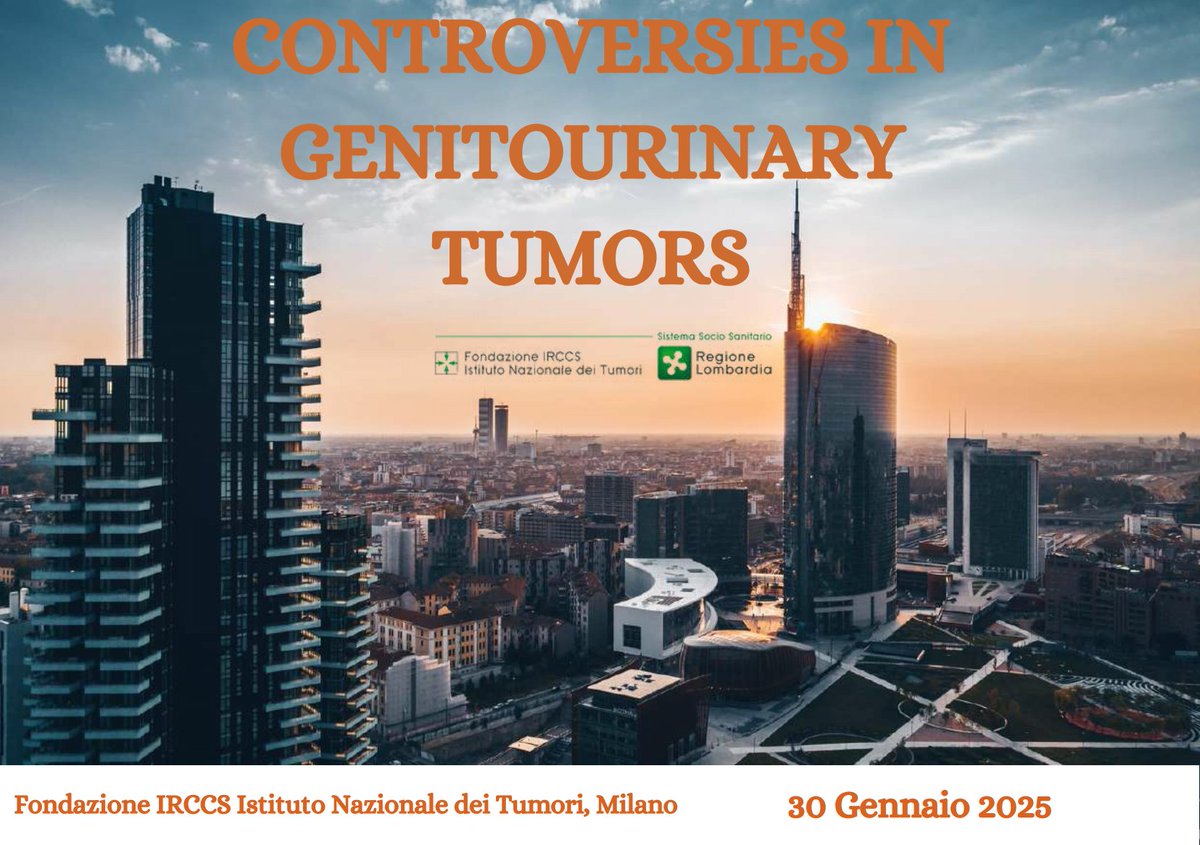Istituto Tumori (@isttumori) on Twitter photo 30/1 all'<a href="/IstTumori/">Istituto Tumori</a> congresso internazionale "Controversies in Genitourinary Tumors".
Scopri le ultime novità di aggiornamento sulle innovazioni che stanno trasformando la lotta contro i tumori genitourinari.
#IstitutoTumoriMilano #TumoriGenitourinari
rb.gy/tl1x0s 30/1 all'<a href="/IstTumori/">Istituto Tumori</a> congresso internazionale "Controversies in Genitourinary Tumors".
Scopri le ultime novità di aggiornamento sulle innovazioni che stanno trasformando la lotta contro i tumori genitourinari.
#IstitutoTumoriMilano #TumoriGenitourinari
rb.gy/tl1x0s