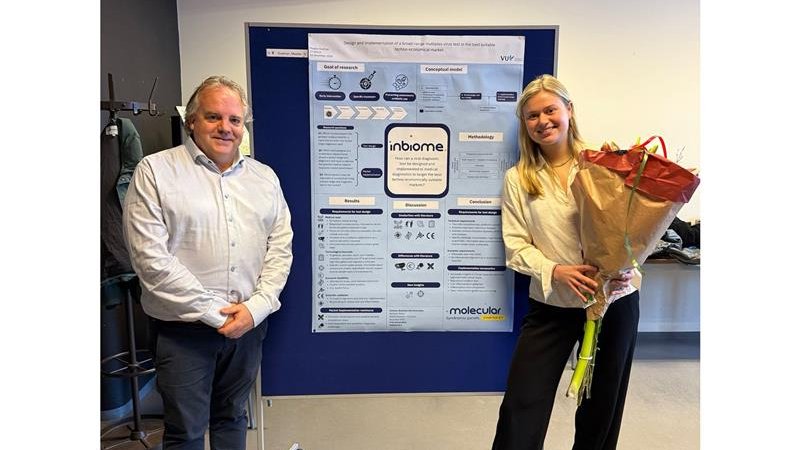 👏 Huge shoutout to one of our latest interns, Maaike Oudman!
She just graduated with a thesis on one of Inbiome’s newest assays—one that could make diagnosing infectious diseases smarter &amp; faster. 🦠⚡
Congrats, Maaike! We’re proud &amp; grateful for your contributions! 🚀
#Inbiome