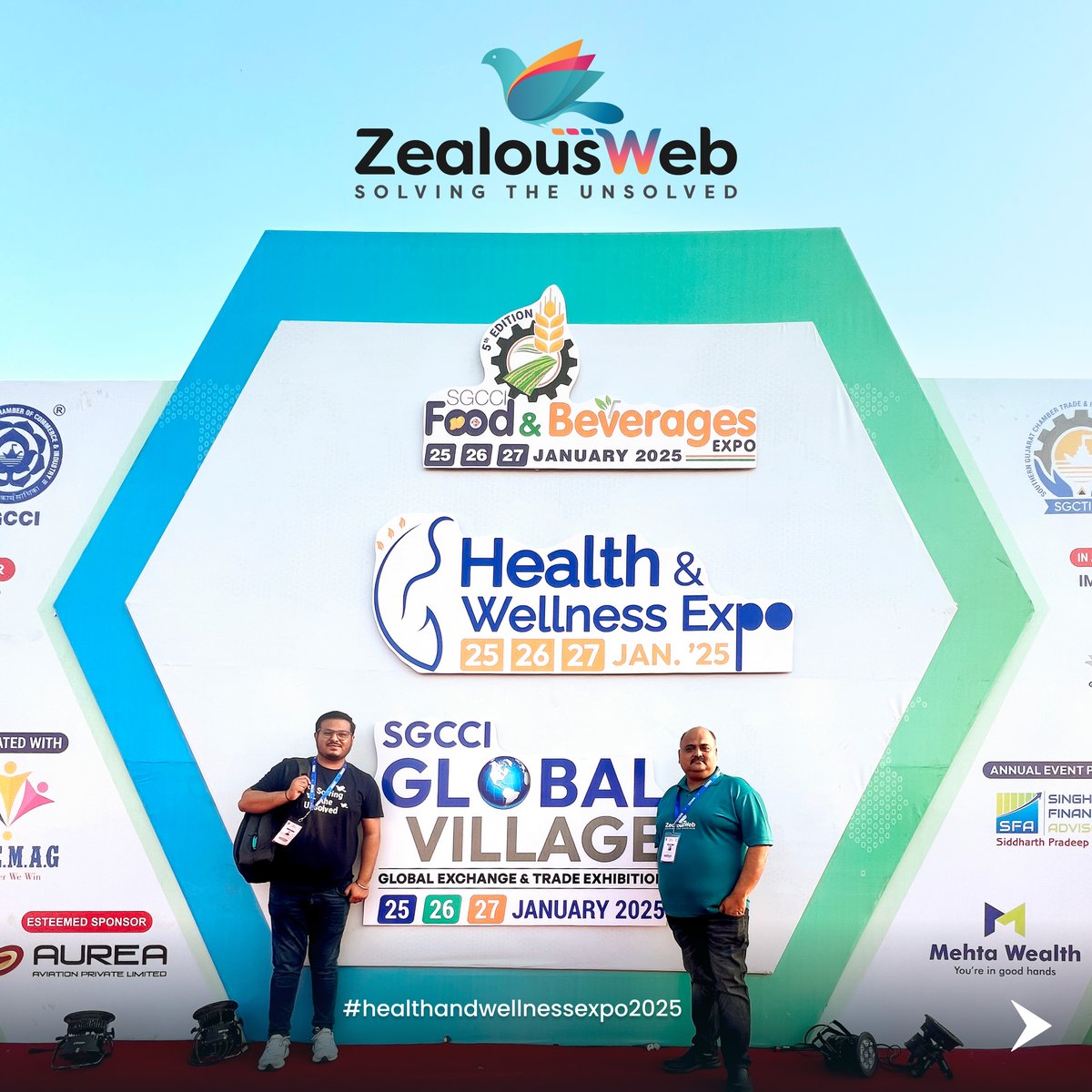 ZealousWeb's tweet photo. Wrapping up an amazing time at the Health & Wellness Expo!
#HealthAndWellnessExpo #HealthcareMarketing #LeadGeneration #DigitalSolutions #21YearsStrong #Surat #ZealousWeb https://t.co/tU73eq0MXN