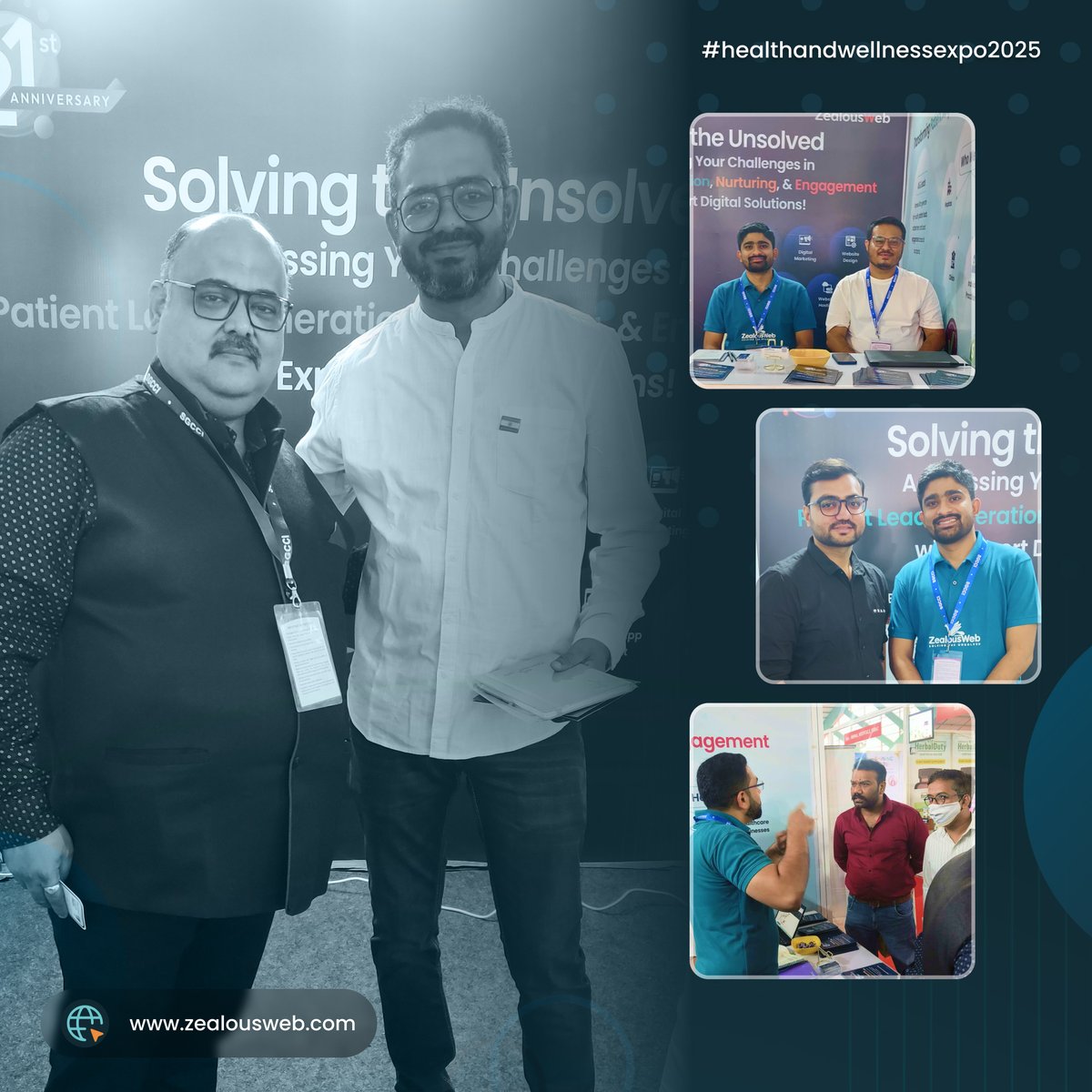 ZealousWeb's tweet photo. Wrapping up an amazing time at the Health & Wellness Expo!
#HealthAndWellnessExpo #HealthcareMarketing #LeadGeneration #DigitalSolutions #21YearsStrong #Surat #ZealousWeb https://t.co/tU73eq0MXN