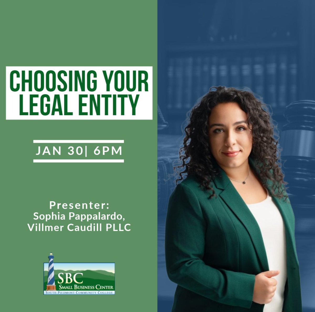 Don’t miss tomorrow’s Attorney Talk: Choosing Your Legal Structure! Sophia Pappalardo will walk you through the pros and cons of different legal entity options to help you make the best choice for your business. 📌 Register here: lnkd.in/e7videQ8

#SmallBusiness #legal