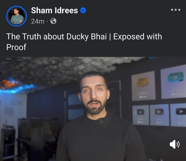 Tariq_Ali_Khan_'s tweet photo. Finally, after 7 years #shamidrees got a chance to explain what happened in 2018.
Ducky is doing exactly the same things on which he used to roast Sham Idrees.
I'm seeing the biggest downfall in YouTube history if #duckybhai Bhai doesn't apologize publicly. #DuckyApologize https://t.co/CRDfIbd2TX