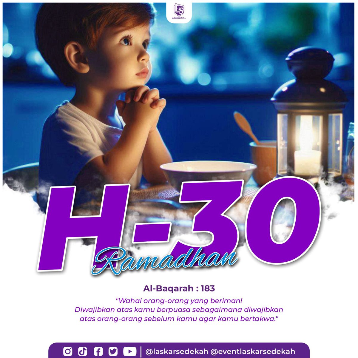 Jika memang yang kita inginkan adalah Ampunan,
Maka jangan pernah kita menyia-nyiakan Ramadhan!

--------
H-30 Ramadhan

#LaskarSedekahPadang #Laskarsedekah #menujuramadhan