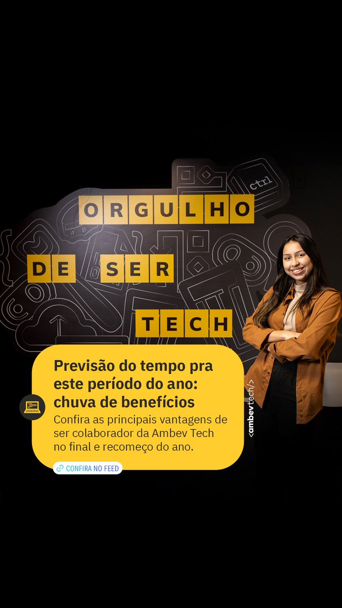 ambevtech's tweet image. Já estamos no final de Janeiro, mas nunca é tarde pra relembrar alguns dos nossos benefícios que fazem parte dessa época de virada de ano, deixando ela ainda mais especial. Vem conferir!

#Benefícios #AmbevTech #TechAndCheers #FimDeAno
