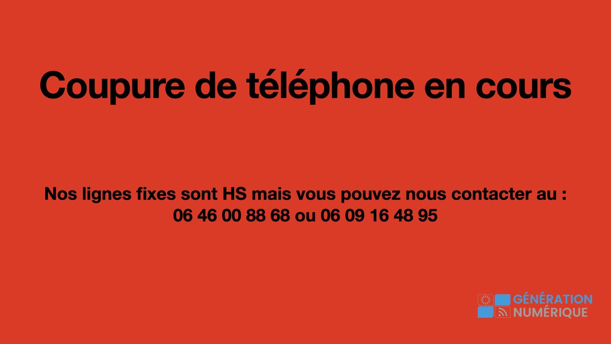 Génération Numérique (@assogenum) on Twitter photo 