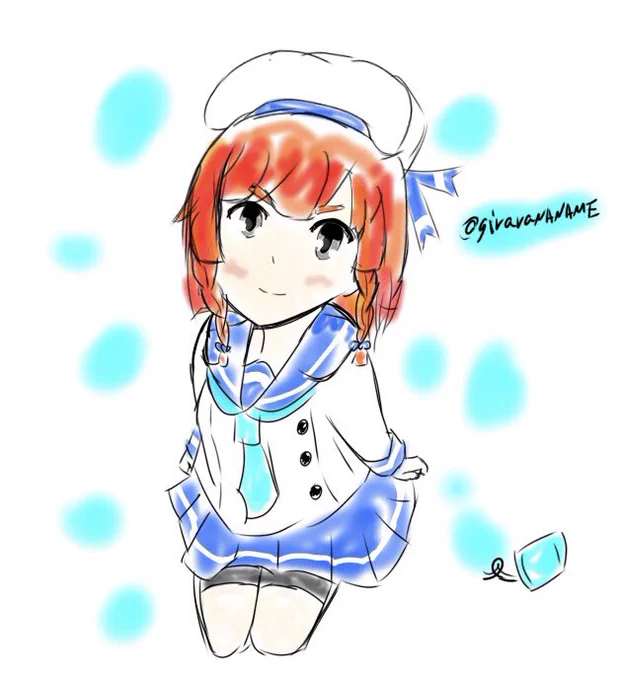 #艦これ版深夜の真剣お絵描き60分一本勝負 #艦これ版真剣お絵描き60分一本勝負_20250129