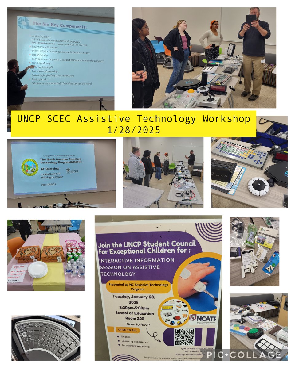The Student Council for Exceptional Children hosted an assistive technology workshop with a guest speaker yesterday on 1/28 for students and faculty. It was a great event with a lot of great information!