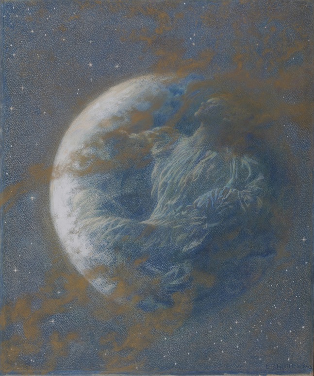 Happy Lunar New Year! 

This pastel is Lady of the Moon by Edward Robert Hughes (1851 - 1914). His work frequently featured beautiful women personifying ideas - such as seasons - or inanimate objects. 

This work is housed at our Collections Store in Bankhead, Glenrothes.
