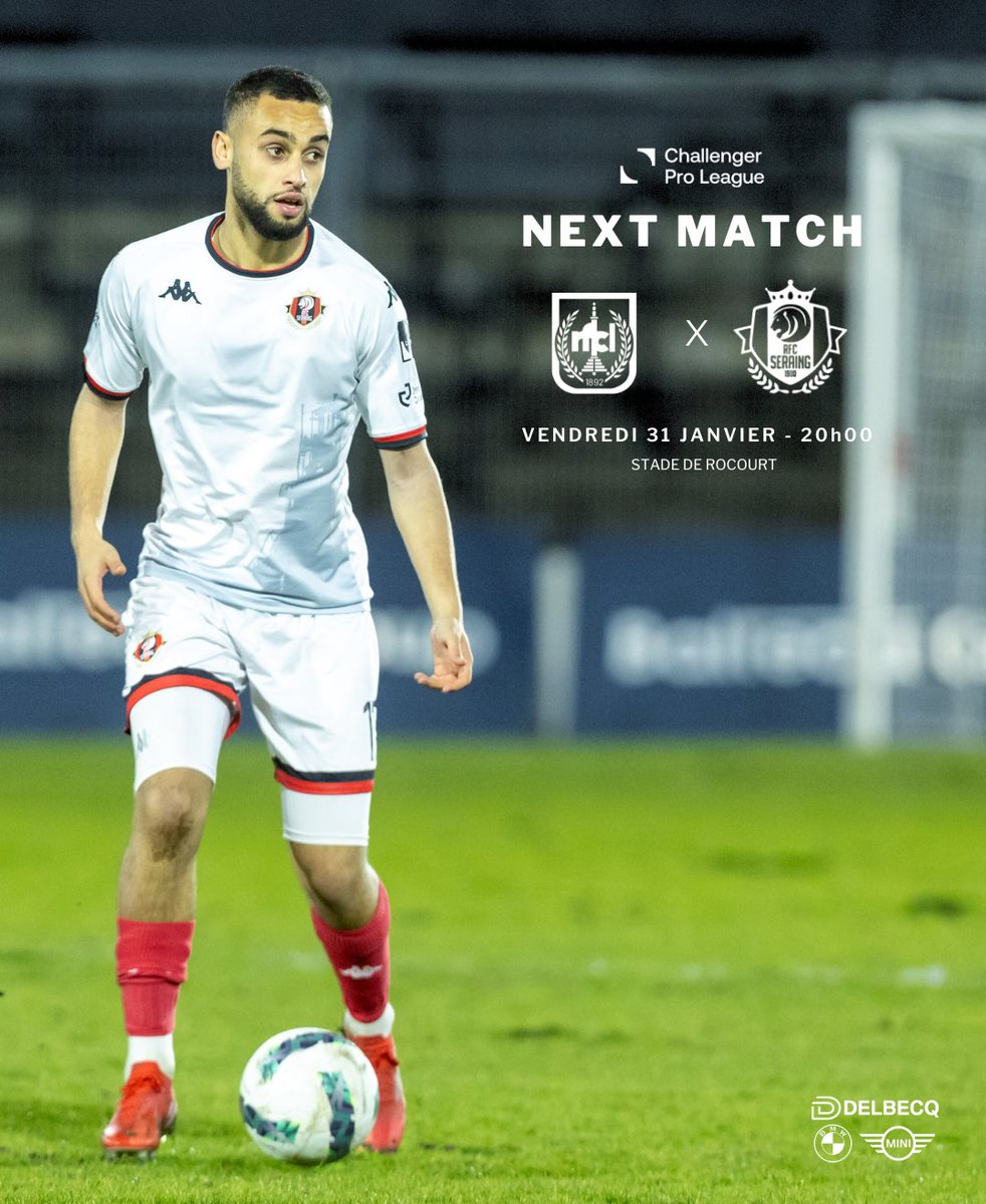 RfcSeraing167's tweet photo. 🔴⚫️ 𝐍𝐄𝐗𝐓 𝐌𝐀𝐓𝐂𝐇 : 𝐂𝐇𝐎𝐂 𝐋𝐈𝐄́𝐆𝐄𝐎𝐈𝐒 🔜
👉 Nos Métallos se rendront ce vendredi soir au Stade de Rocourt pour y affronter le @rfcliege !
ℹ️ https://t.co/6cdATT9Mse
𝘼𝙇𝙇𝙀𝙕 𝙎𝙀𝙍𝘼𝙄𝙉𝙂 ❤️🖤
#RFCLSER https://t.co/6kgKujdOVw