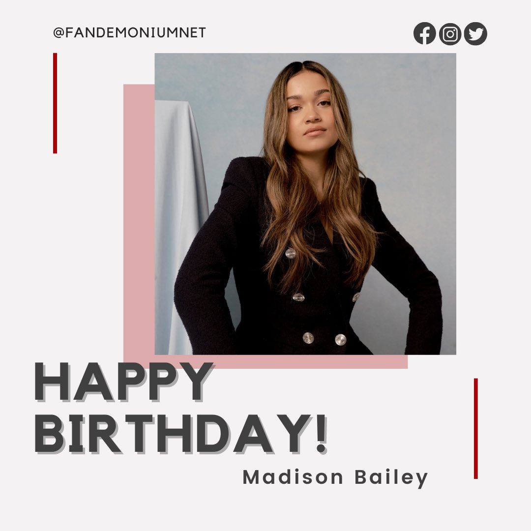 Join us in wishing a Happy Birthday to Madison Bailey! May all your wishes come true. #madisonbailey #outerbanks #timecut #blacklightning #constantine