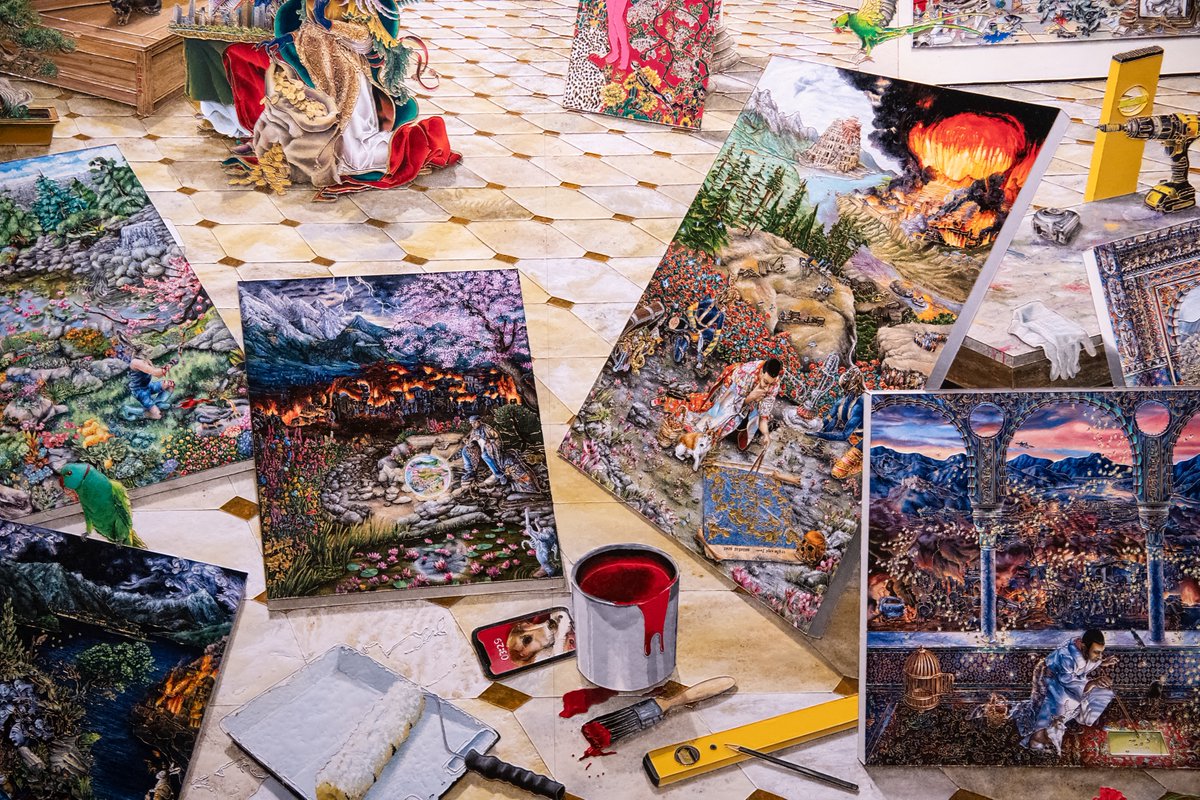 The Huntington (@thehuntington) on Twitter photo From sweeping tapestries to intricate self-portraits, explore the details of works on view in “Raqib Shaw: Ballads of East and West” at The Huntington: bit.ly/4jsGCIS From sweeping tapestries to intricate self-portraits, explore the details of works on view in “Raqib Shaw: Ballads of East and West” at The Huntington: bit.ly/4jsGCIS