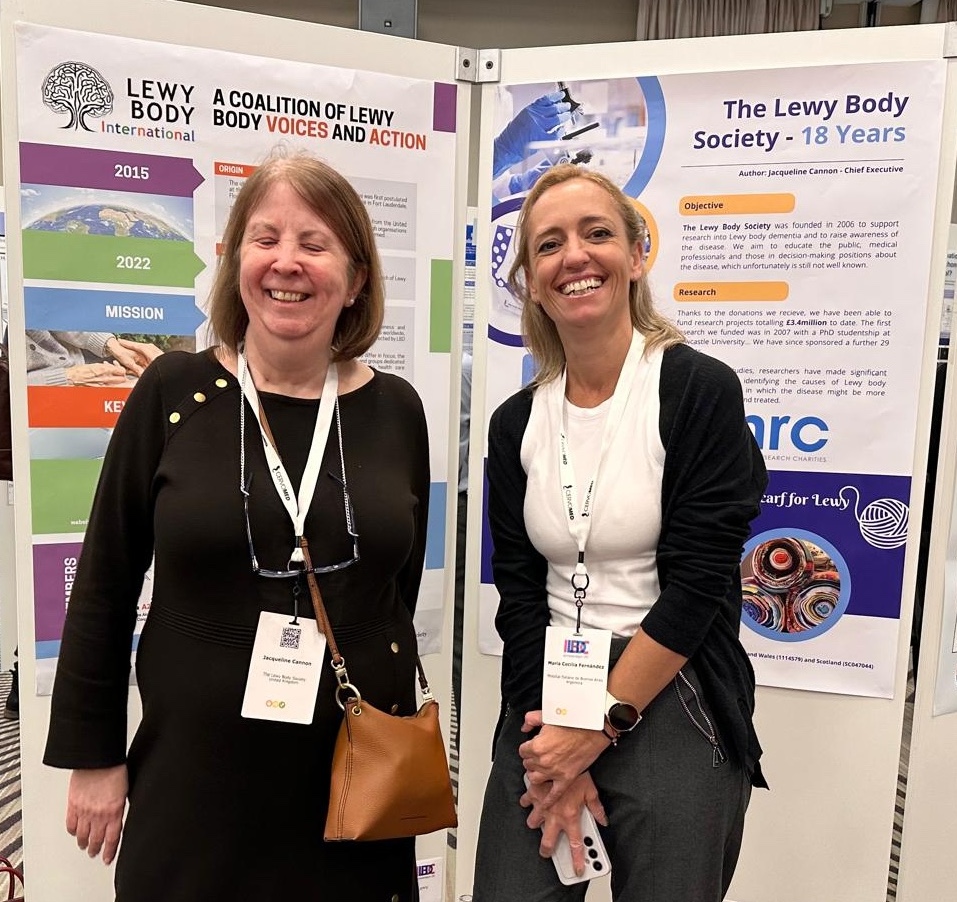 Lewy Body Society (@lbsorg) on Twitter photo Lovely to see our colleague Dr Maria Cecilia Fernandez from <a href="/LewyBodyArg/">Lewy Body Argentina</a> at the International Lewy Body Dementia Conference in Amsterdam today.
We are exhibiting posters today on the 18 years of Lewy Body Society impact by our CEO Jacqui Cannon and our founder Ashley Bayston's Lovely to see our colleague Dr Maria Cecilia Fernandez from <a href="/LewyBodyArg/">Lewy Body Argentina</a> at the International Lewy Body Dementia Conference in Amsterdam today.
We are exhibiting posters today on the 18 years of Lewy Body Society impact by our CEO Jacqui Cannon and our founder Ashley Bayston's