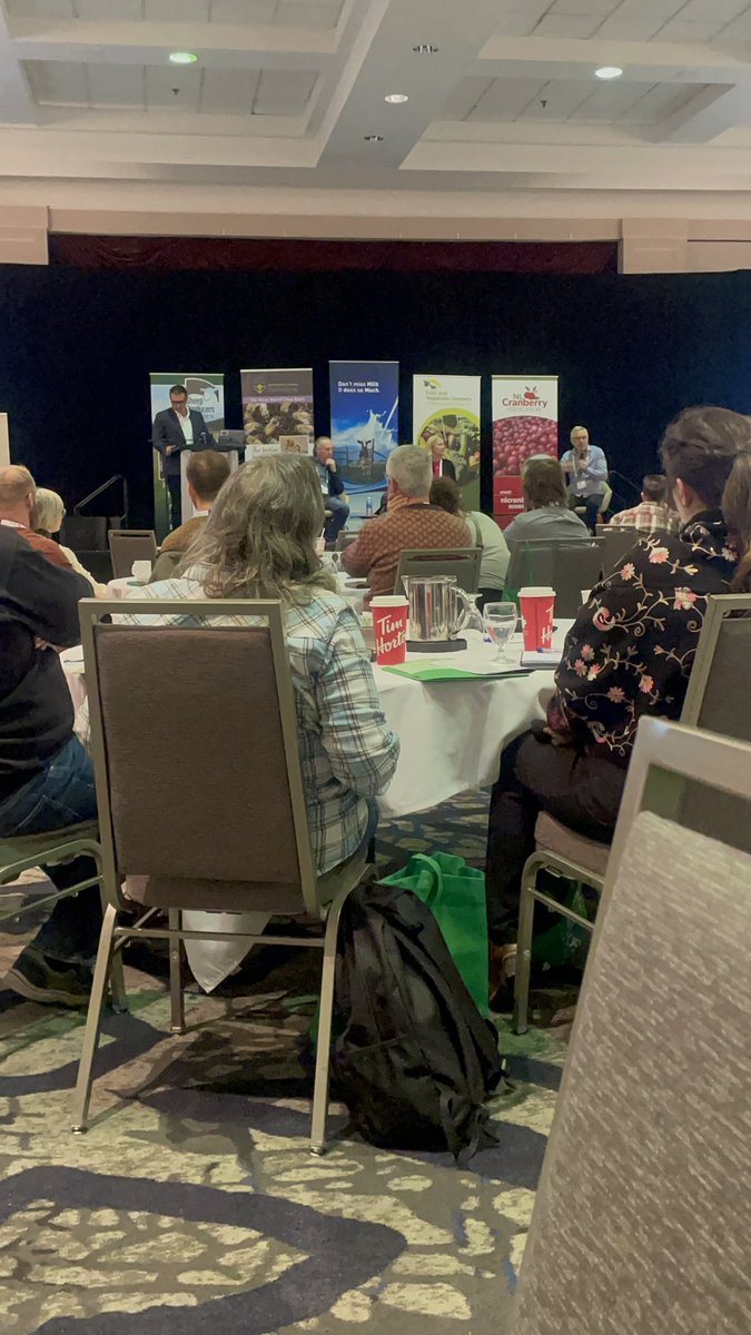 Great panel this morning with <a href="/realagriculture/">RealAgriculture</a> Shaun Haney. Great speaker! 
<a href="/NLFarms/">NL Federation of Agriculture</a>