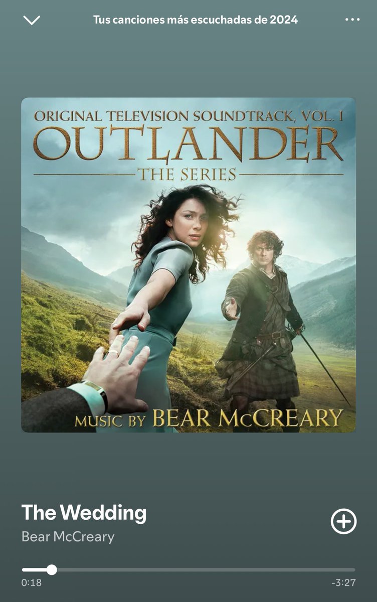 Si alguna vez me ves que estoy escuchando la misma canción de Outlander 500 veces seguidas, DÉJAME. Es donde quiero estar