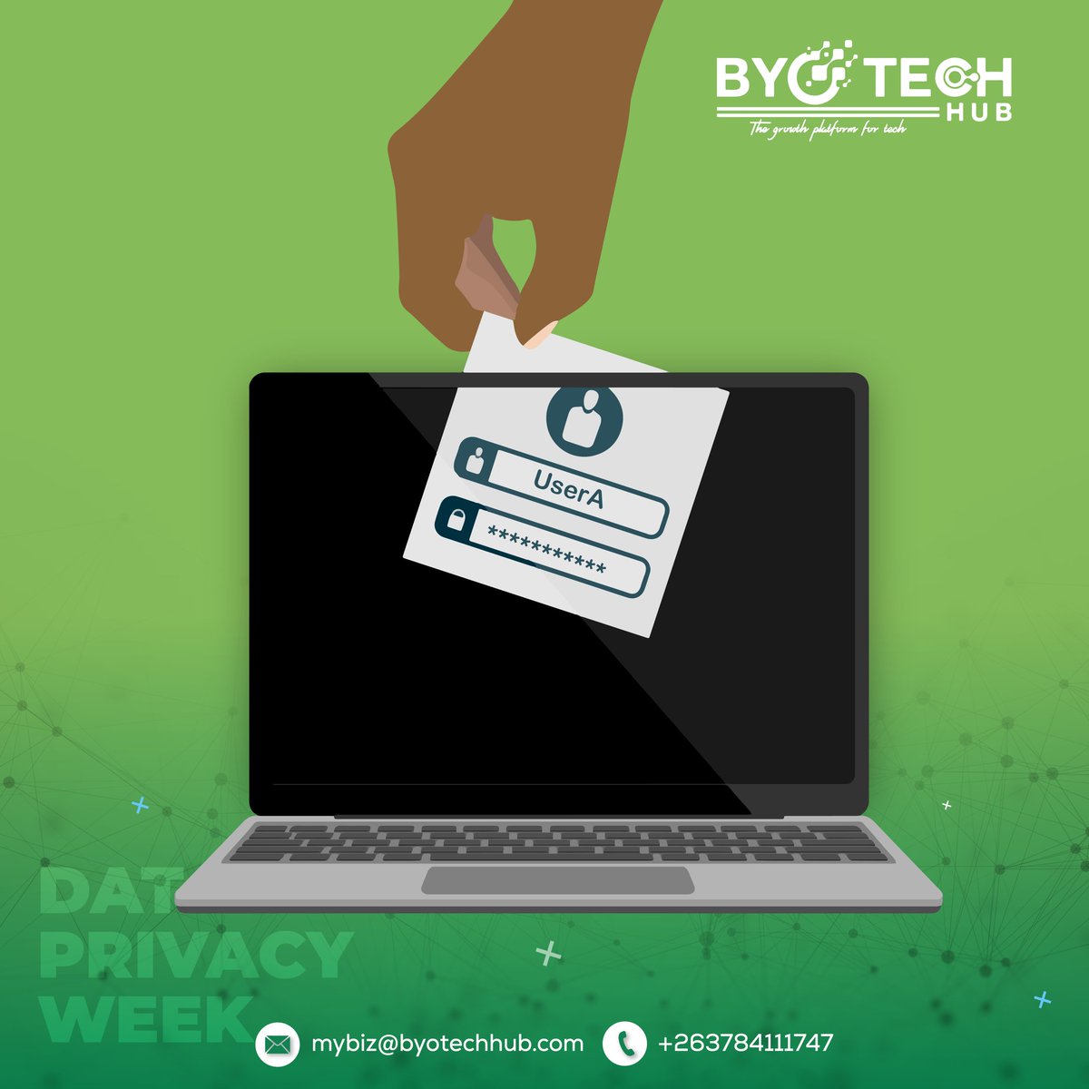 Your Data, Our Shared Duty! It is crucial to realize that each of us plays a role in safeguarding our information. This week, we explore practical steps we can all take to protect our information and create a secure digital space.
#DataPrivacyWeek
#ByoTechHub
<a href="/ISOCZIM/">ISOC Zimbabwe</a> <a href="/izonehub/">iZoneHub Zim🇿🇼</a>