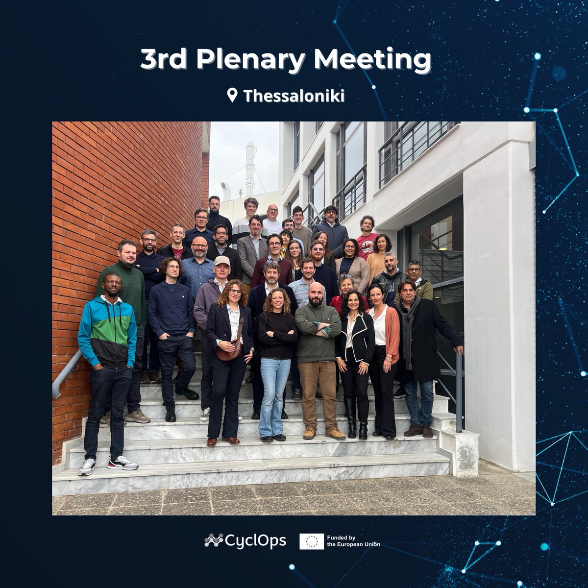 🚀 Happening Now!
The CyclOps Project partners are in Thessaloniki for the 3rd Plenary Meeting!
🌟 Strengthening collaboration, aligning strategies &amp; driving impact. Stay tuned!

#CyclopsProjectEU #datacycles #dataspace #datasovergnity #datapipeline
