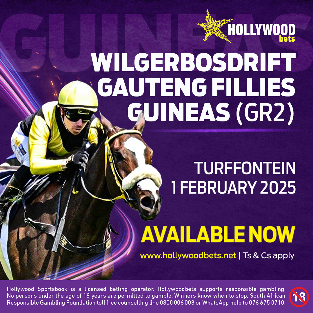 Hollywoodbets's tweet photo. Wilgerbosdrift Gauteng Fillies Guineas Gr2 is now available! π
#HWBFB #WinningForm #horseracing https://t.co/cyUraI4XCN