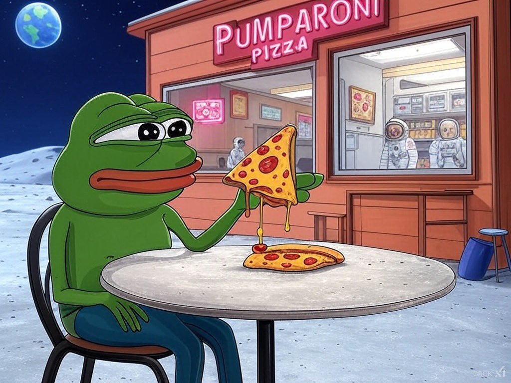 Toui2x's tweet photo. @lynk0x Pepe grabbin a slice of $PUMPPIZZA

PUMPARONI PIZZA ON SOL

CA: BrDdfuckxjfwDpxGcToQXgRcNGEEjCTFhU9CcpU6pump

Join the mafia 🤌🏼🍕 

Should be a crime to be this early https://t.co/8gjswnZOT0