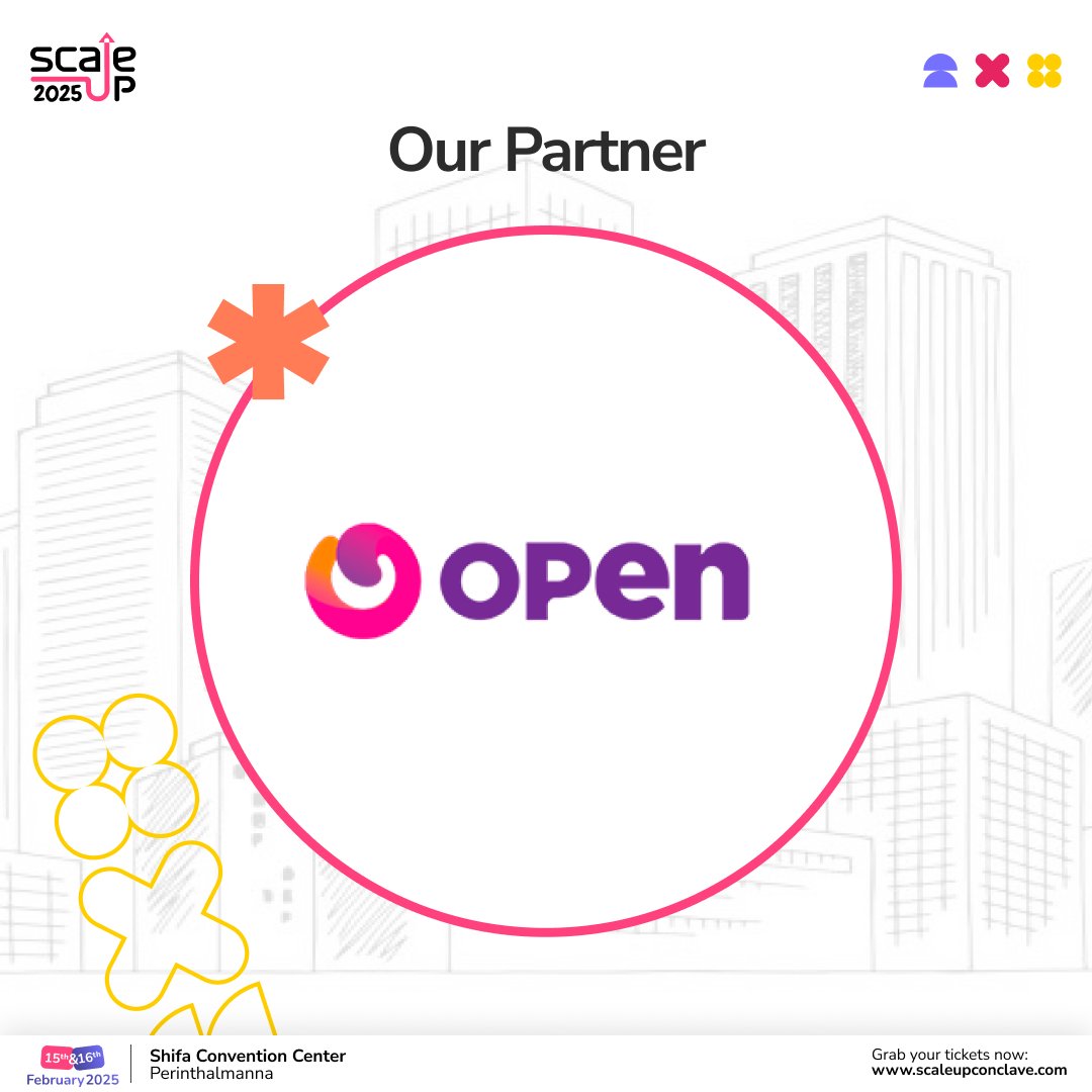 scaleupvillage's tweet image. Excited to announce that ScaleUp Conclave is partnering with Open!🚀✨

Here’s to transforming the future of financial technology! 🎉

#ScaleUpConclave #OpenFintech #Partnership #FintechInnovation #Entrepreneurship #StartupGrowth #FutureOfFinance