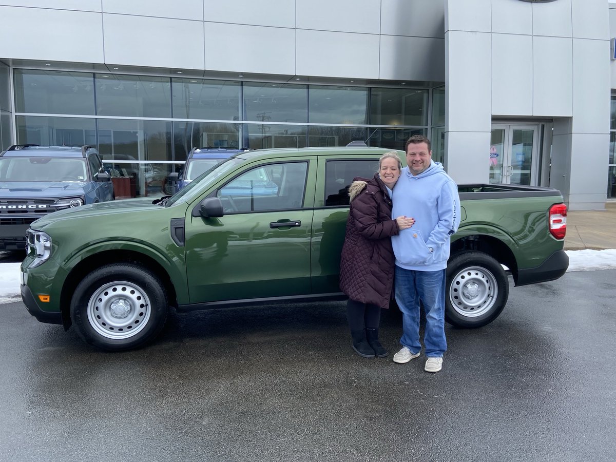 Congratulations Justin Vestrand on your New Ford Maverick all wheel drive Hybrid in Eruption Green.
It was worth the wait !!!
We appreciate your Trust and your business.
Jimmy, Joey, Sammy, and Ashley, 
🚙🚗🛻⁦<a href="/OurFordStore/">Neighborhood Ford Store</a>⁩ ⁦<a href="/ThurbyFord/">Thurby Riverside Ford</a>⁩ ⁦<a href="/FordTrucks/">Ford Trucks</a>⁩