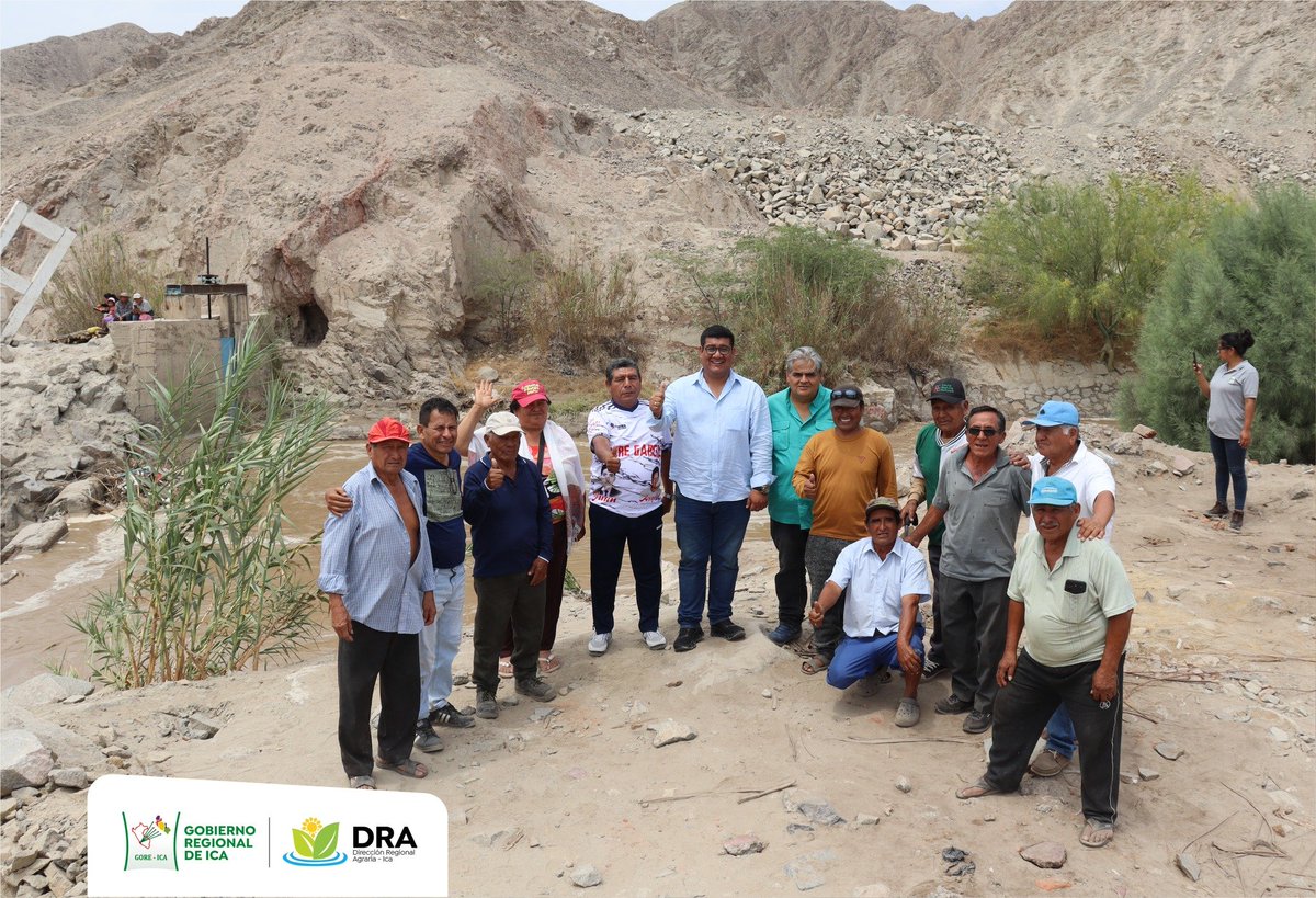 DRA_Ica's tweet photo. #EstamosAlertas🚜💪  | Brindaremos apoyo para salvaguardar hectáreas de cultivo en el sector de Paraya (Ocucaje) y coordinamos acciones para realizar un proyecto definitivo a favor de los agricultores.🌱 https://t.co/u402533iF7