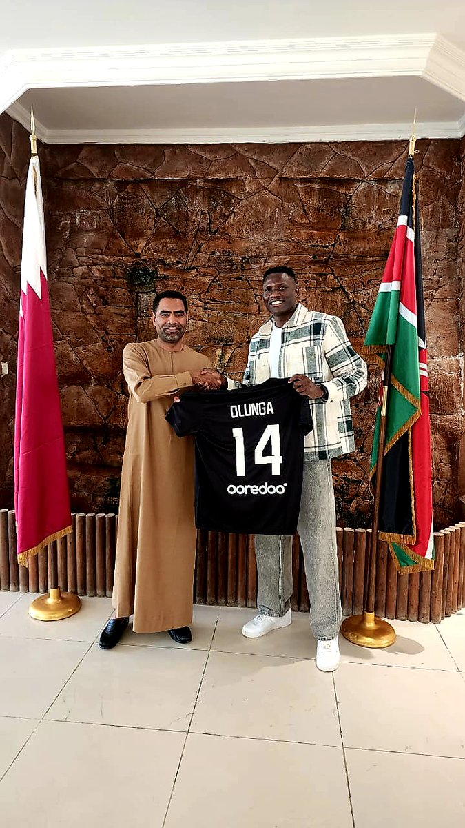 Great discussions in Doha today with H.E. Mohamednur Adan, Kenya’s Ambassador to Qatar, alongside Harambee Stars captain <a href="/OgadaOlunga/">MICHAEL OLUNGA</a>. The <a href="/KenyaDoha/">KenyainQatar 🇰🇪 🤝 🇶🇦</a> Embassy in Qatar plays a crucial role in creating strategic linkages that can open new doors for Kenyan football.  

From