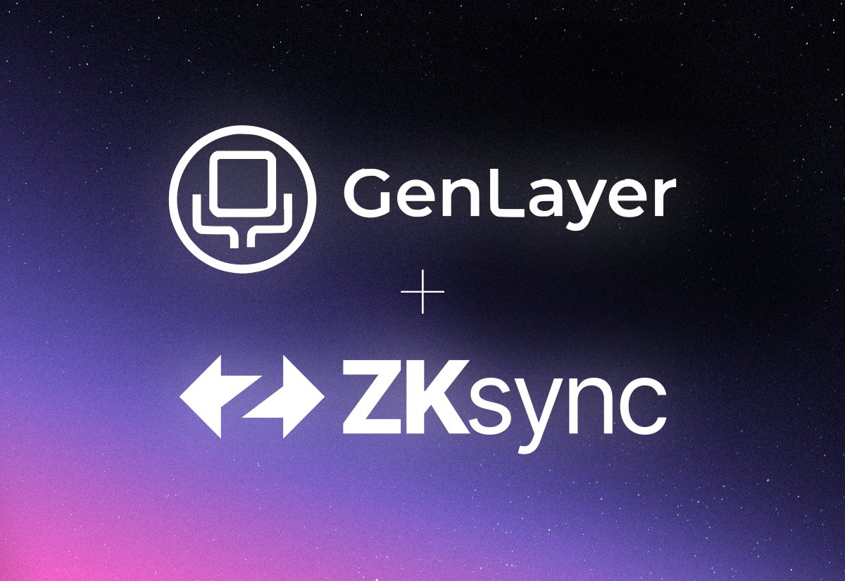 Announcing the GenLayer Chain, powered by <a href="/zksync/">ZKsync</a>  ! This game-changing integration unlocks the next generation of AI-powered decentralized applications. 

Here's how 🧵👇