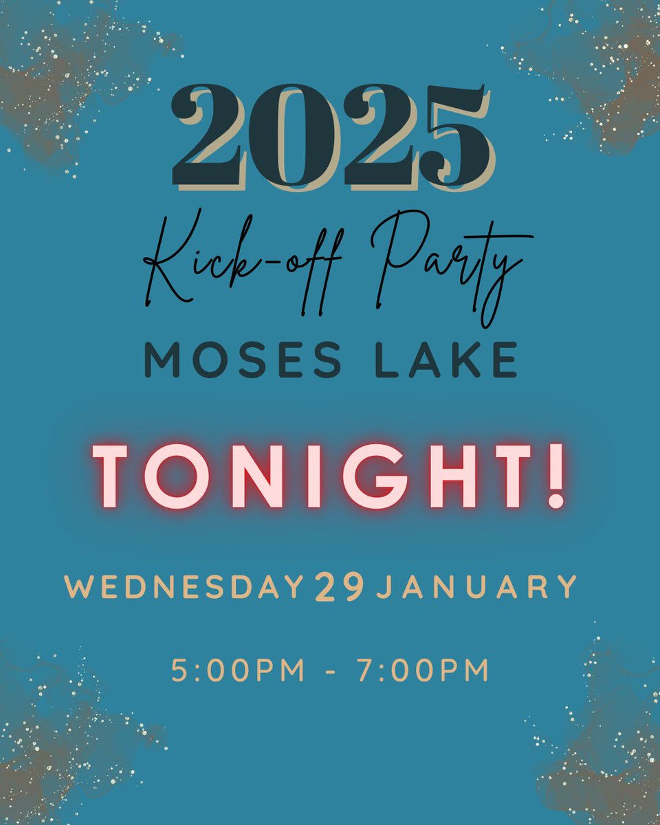 Time is running out! You only have HOURS LEFT to grab your tickets for Moses Lake. we’re bringing our Kick-Off Party to Grant County, happening TONIGHT, Wednesday, January 29, at Porterhouse Steakhouse from 5 PM to 7 PM.

Get your tixs: ncwtech.info/KickOffML25