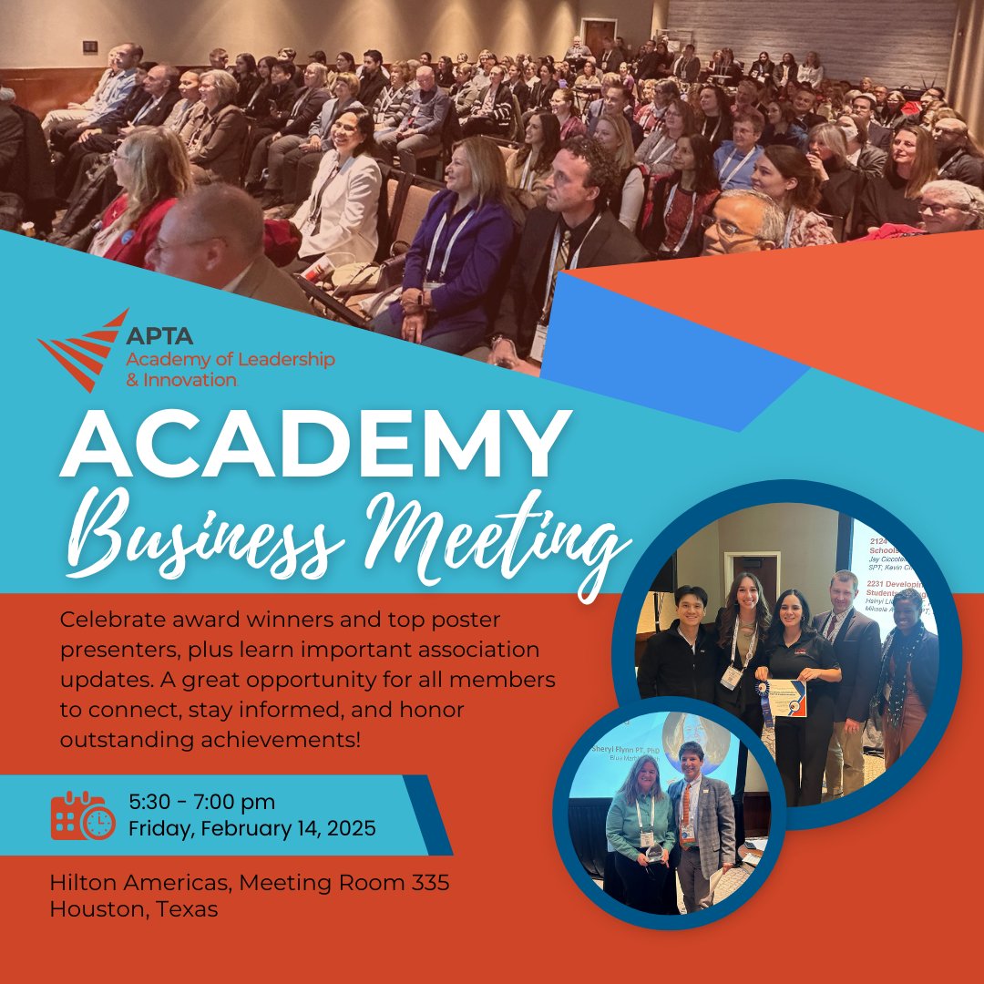 Going to CSM? Join us February 14, 2025, for the annual Academy of Leadership and Innovation Business Meeting. 🎉 We’ll celebrate award winners, recognize top poster presenters, and share important updates. See you there!