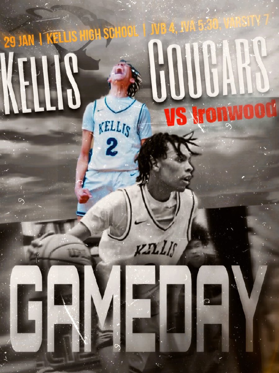 🚨GAMEDAY🚨 
🗓️: January 29th, 2025 
📍:  Raymond S. Kellis  
⌚️: 4:00PM (Fresh/Soph) 5:30PM (JV) 7:00PM (varsity)
🆚:Ironwood High School 🔴