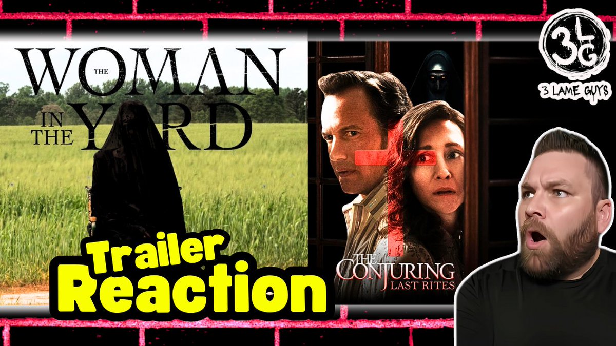 3LameGuys's tweet image. @Knighticus  couldn't control himself this week and ended up not only watching and reacting to 2 movie trailers but also went on to review the upcoming slate of horror movies for 2025!

Check out the trailer reaction for:

The Woman in the Yard &amp;amp; The Conjuring: Last Rites
