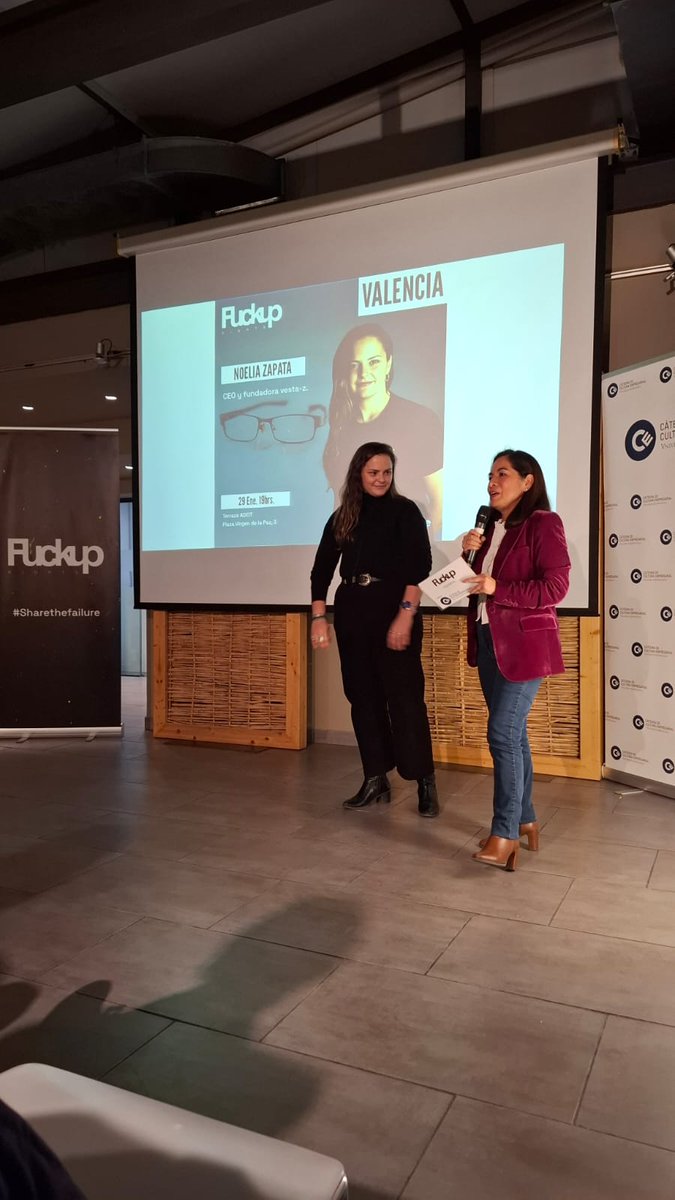 Fuckup Nights Valencia (@funvlc) on Twitter photo Nuestra segunda speaker es Noelia Zapata. CEO & founder #vesta-z
@catedraCe <a href="/kvirrueta/">Karina Virrueta</a>
#fracasos #errores #aprendizajes #FuckupNightsVLC Nuestra segunda speaker es Noelia Zapata. CEO & founder #vesta-z
@catedraCe <a href="/kvirrueta/">Karina Virrueta</a>
#fracasos #errores #aprendizajes #FuckupNightsVLC