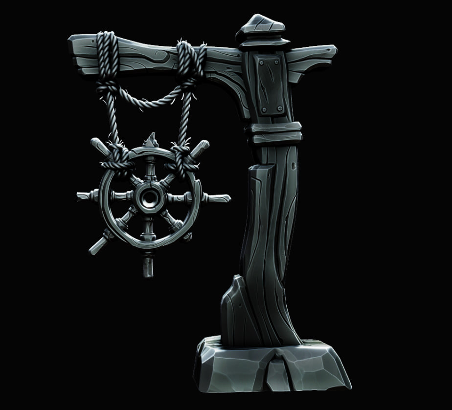 Still messing with the settings to have a nice render, but I want to post something. (working on a piece for my portfolio. Design by Jourdan Tuffan)
#Sculpting #3D #zbrush