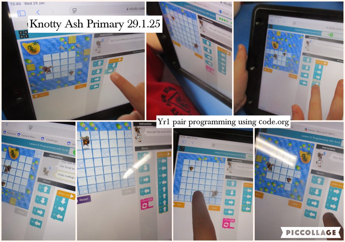 Today, Yr1 were creating algorithms and pair programming using code.org. We discussed our coding ideas, before putting them into action <a href="/AshKnotty/">Knotty Ash Primary</a>