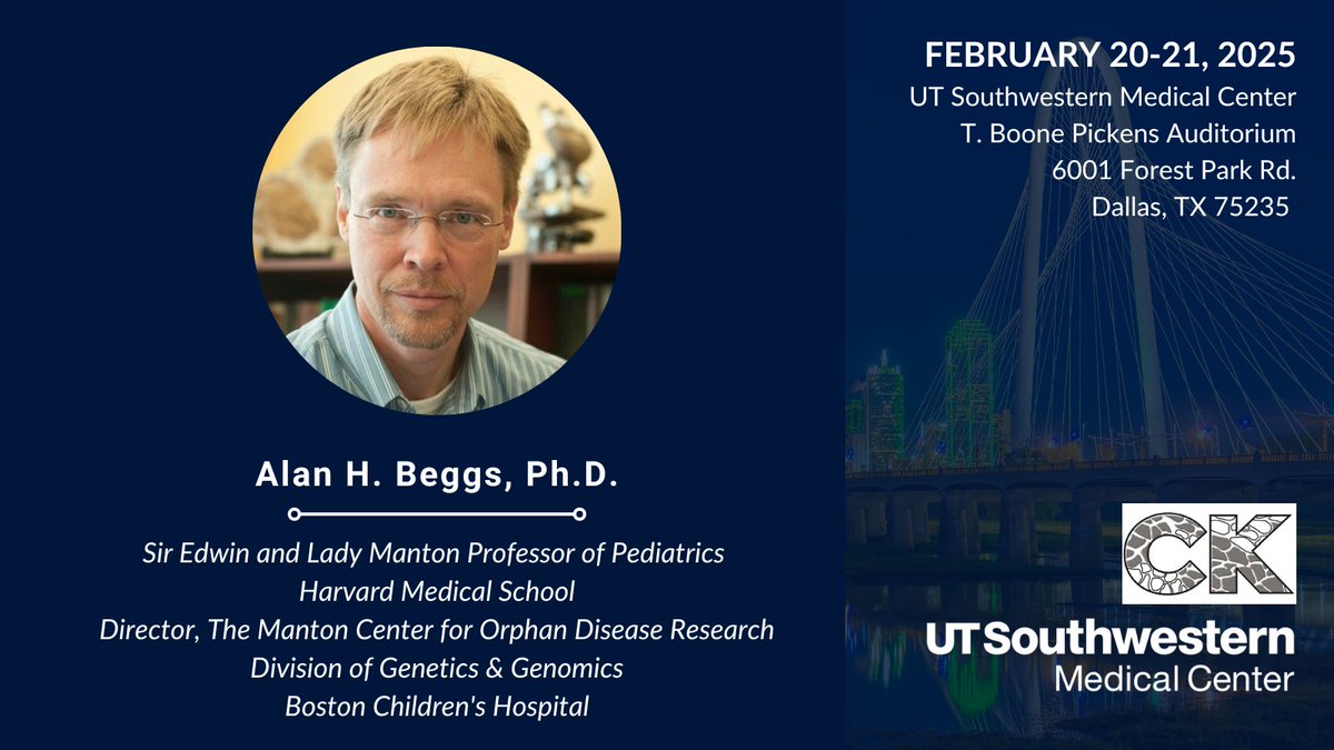 There's still time to register for the 47th Annual Carrell Krusen #NMSK Symposium. 
🌟 Alan H. Beggs, Ph.D. joins us as the keynote speaker from <a href="/harvardmed/">Harvard Medical School</a> 🌟
Register Today: bit.ly/4g32SGh