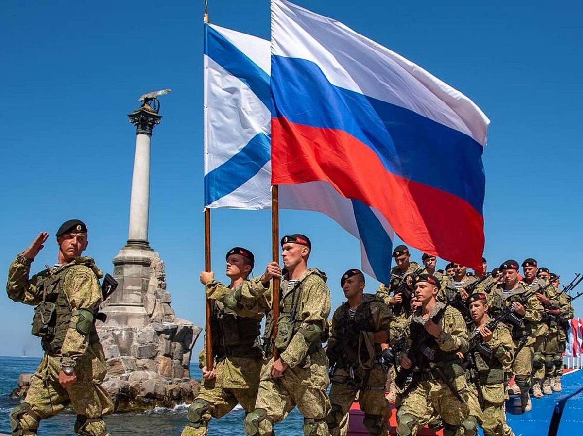 Наша морская пехота в Севастополе - городе Русских Моряков! ⚓️🇷🇺