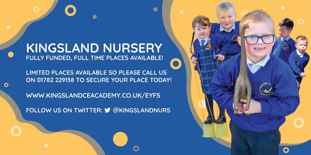 We have some fully funded, full time places available in our Kingsland Nursery!