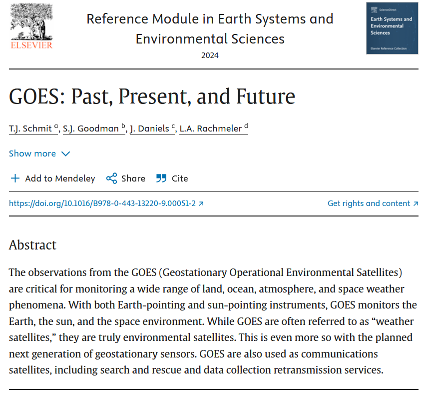 GOESguy's tweet photo. FWIW, An updated book chapter on #GOES: Past, Present and Future : https://t.co/bMvYWi7kzX including @SpaceWeather
@NOAASatellites @UWCIMSS @UW_AOS @NASAEarth #GOES01 #GOES04 #GOES07 #GOES08 #GOES12 #GOES13 #GOES16 #GOES17 #GOES18 #GOES19 #GeoXO https://t.co/BrXIIJgknu
