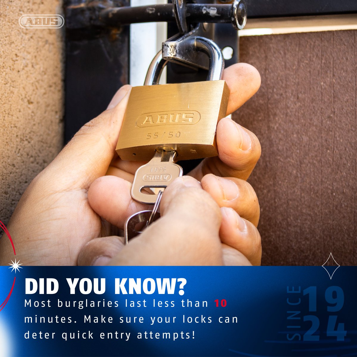 🔒 Burglaries happen fast. Secure your space with ABUS locks!
#ABUSLocks #StaySafe