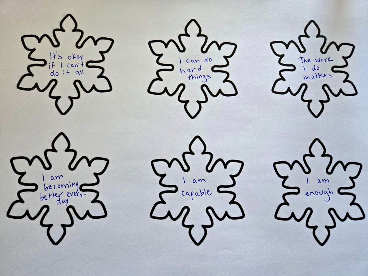 In the middle of a busy week, our team took a moment to lift each other up with words of encouragement and positivity. Each snowflake holds an affirmation written by our staff—unique, just like the individuals we support! A perfect mid-week pick-me-up to keep us inspired. ❄️💙